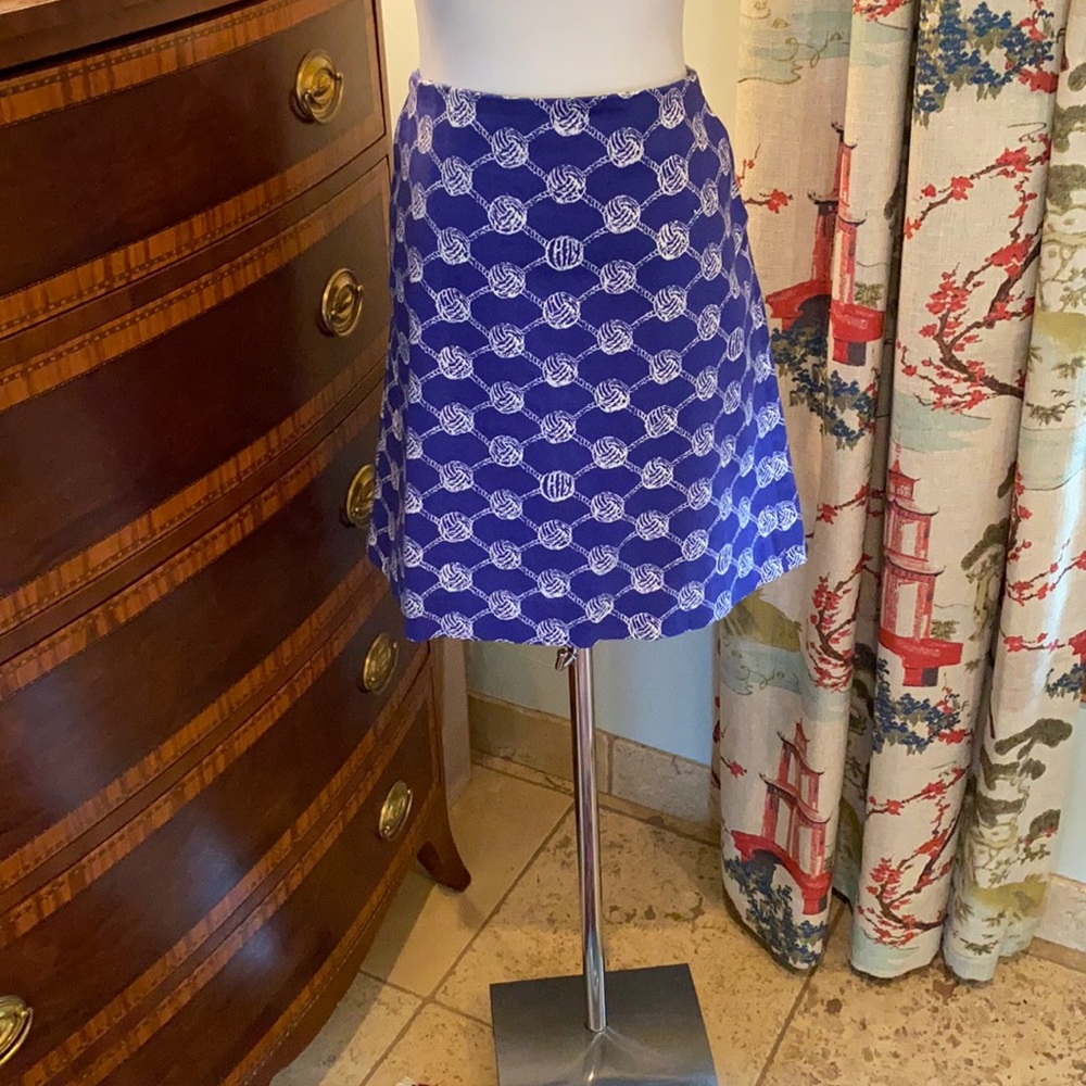 Lily Pulitzer nautical rope knot skirt